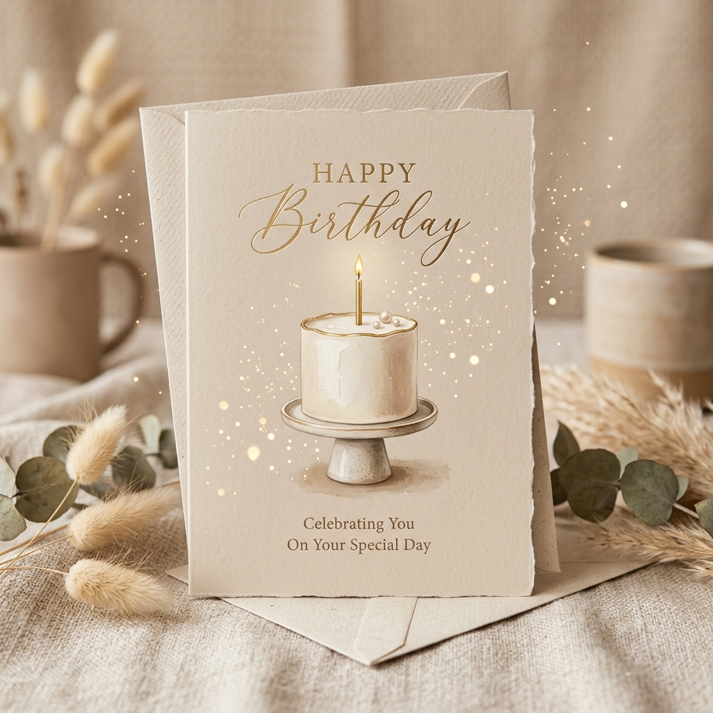 Aesthetic Birthday Card Background